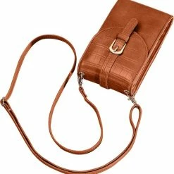 Top 10 ⌛ Top 10 🌟 ZILOU® Telefoontasje - Dames - Croco Motief - Bruin 🧨 ✔️ -Tassen-Dames Verkoop 550x568 10