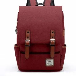 Gloednieuw 🤩 Korting 😍 ZILOU® Rugtas - Rugzak - 20-35 Liter - 16" Laptopvak - School - Werk - Reizen - Rood 🔥 💯 -Tassen-Dames Verkoop 550x569 3