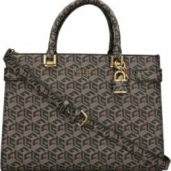 Goedkoop 🥰 Promo ⭐ Guess Medium Schoudertas / Crossbody Tas Dames - Atene - - Zwart 👍 🛒 -Tassen-Dames Verkoop 550x570 4