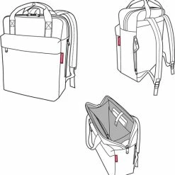 Top 10 ✨ Flash-uitverkoop 🛒 Reisenthel Allday 🎒 🎒 Backpack M Rugzak - 15L - Twist Silver Grijs 😍 🔥 -Tassen-Dames Verkoop 550x576 1