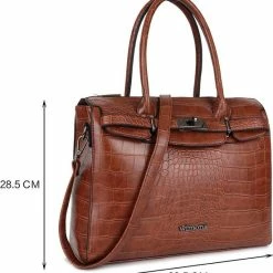 Begroting 🛒 Top 10 ✔️ Wimona Liona 5005 Handtas / Schoudertas - Cognac 😍 ✔️ -Tassen-Dames Verkoop 550x581 11