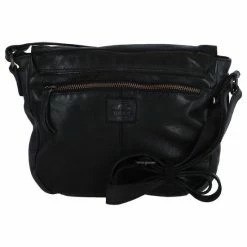 Kopen 😉 Promo 🥰 Bear Design Medium Schoudertas / Crossbody Tas Dames - Leer - Cow Lavato - Zwart 🌟 👏 -Tassen-Dames Verkoop 550x586 14