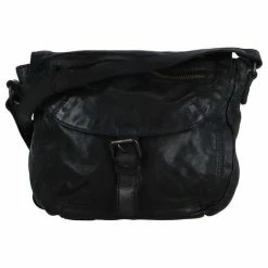 Kopen 😉 Promo 🥰 Bear Design Medium Schoudertas / Crossbody Tas Dames - Leer - Cow Lavato - Zwart 🌟 👏 -Tassen-Dames Verkoop 550x586 15