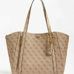 Aanbiedingen 🎉 Hete verkoop ✨ Guess Grote Shopper / Schoudertas / Tas Dames - Naya - Bruin 😉 🧨 -Tassen-Dames Verkoop 550x586 5