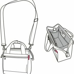 Beste Verkoop 🧨 Beste deal 🤩 Reisenthel Allrounder Cross Schoudertas - 4L - Twist Blue Blauw 🧨 ⭐ -Tassen-Dames Verkoop 550x587 11