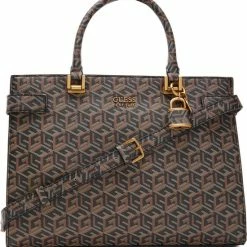 Goedkoop 🥰 Promo ⭐ Guess Medium Schoudertas / Crossbody Tas Dames - Atene - - Zwart 👍 🛒