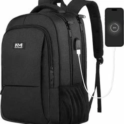 Kopen π₯° Beste recensies van β€οΈ Navy Madden Rugzak Met USB Poort 28L - Zwart - Luxe Laptop Rugtas 15.6 Inch Met Laptopvak - Heren - Dames - Jongens - Meisje - Waterafstotend - Rugzakken π π―