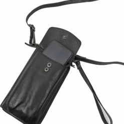 Hete verkoop 🔥 Gloednieuw 😍 Bear Design Zoey Leren Telefoontasje - Zwart 🔥 😍 -Tassen-Dames Verkoop 550x590