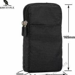 Beste Verkoop ✨ Begroting 🎉 San Vitale® - Telefoon Tasje - Heuptas - Wandel/Sport/Smartphone -Donker Blauw 🥰 👍 -Tassen-Dames Verkoop 550x591 1