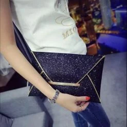 Korting 😀 Kopen ⭐ Merkloos Glitter Clutch - Tas 😍 ⭐ -Tassen-Dames Verkoop 550x596 2