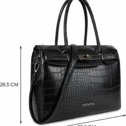 Goedkoop ๐ Aanbiedingen ๐ Wimona Liona 5005 Handtas / Schoudertas - Zwart โ๏ธ โญ 15 Goedkoop ๐ Aanbiedingen ๐ Wimona Liona 5005 Handtas / Schoudertas - Zwart โ๏ธ โญ -Tassen-Dames Verkoop 550x596 3