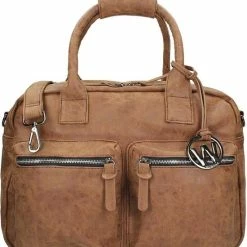 Aanbiedingen π Uitgang π€© Wimona Alessia 1105 Schoudertas / Laptoptas - 15 Inch - Bruin 𧨠π₯°