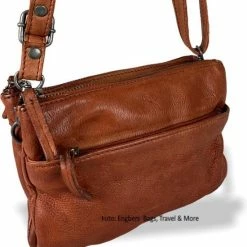 Beste Verkoop 👏 Beste deal 😍 DSTRCT Kleine Schoudertas / Crossbody Tas Dames - Leer - Harrington Road - Cognac 💯 ⌛ -Tassen-Dames Verkoop 550x597 2