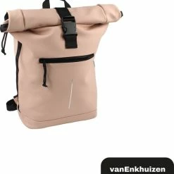 Korting 🥰 Promo ✨ Van Enkhuizen VanEnkhuizen Rolltop Rugzak Met Laptopvak 15,6 Inch - 20 Liter - Waterafstotend En Thermo Materiaal - Roze 😉 💯