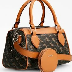 Beste Verkoop 🔥 Beste recensies van 🛒 Guess Noelle Dames Schoudertas - Bruin Multi - Maat Geen 💯 ⌛ -Tassen-Dames Verkoop 550x598 2