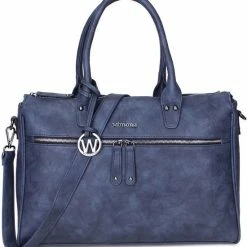 Beste Pirce βοΈ Begroting π Wimona Fabiana Two 2022 Schoudertas / Laptoptas - 15,6 Inch - Blauw π π₯