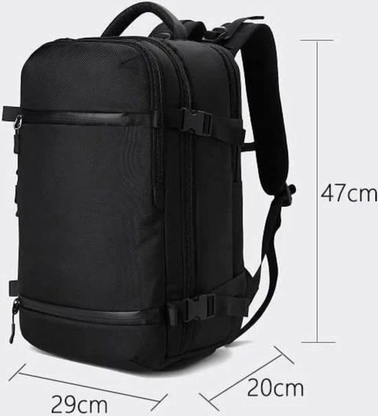 Nieuw β€οΈ Nieuw π Omnistow π π Handbagage Rugzak - 47x29x20cm - Cabin Approved π π Backpack - Zwart - 27L - Waterafstotend - Laptopvak π π 12 Nieuw β€οΈ Nieuw π Omnistow π π Handbagage Rugzak - 47x29x20cm - Cabin Approved π π Backpack - Zwart - 27L - Waterafstotend - Laptopvak π π - Afbeelding 10