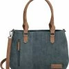 Beste Verkoop ⭐ Goedkoopste 🎁 Nuba Design Schoudertas / Handtas Dames Veel Vakjes Blauw 🛒 😉 -Tassen-Dames Verkoop 550x614 8