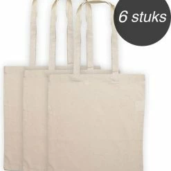 Beste recensies van βοΈ Hete verkoop 𧨠Suitup Katoenen Draagtas - 6 Stuks Naturel Canvas Draagtasjes Met Lang Hengsel - Geschikt Om Te Bedrukken Of Decoreren Met O.a. Spuitverf, Sjablonen, Verfstiften, Textielverf, Etc. π π
