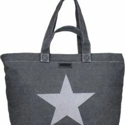 Groothandel 🧨 Aanbiedingen 🔔 Ralp Boyer Fana Bags Shopper/Grote Strandtas/Weekendtas XXL - Dames Shopper Zwart - Grote Reistas/Strandtas - Canvas Tas 👏 👏