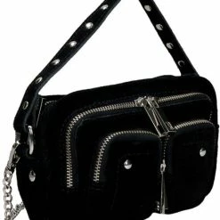 Goedkoopste 😍 Top 10 🧨 Nunoo Kleine Schoudertas / Crossbody Tas Dames - Suède - Helena - Zwart ❤️ ❤️ -Tassen-Dames Verkoop 550x630 7