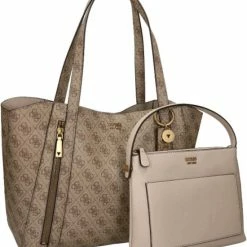 Aanbiedingen 🎉 Hete verkoop ✨ Guess Grote Shopper / Schoudertas / Tas Dames - Naya - Bruin 😉 🧨 -Tassen-Dames Verkoop 550x632 1