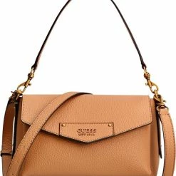 Nieuw 👍 Goedkoopste 👍 Guess Kleine Schoudertas / Crossbody Tas Dames - Eco Brenton - Bruin 🧨 ❤️