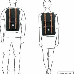 Begroting 🧨 Groothandel ⭐ Herschel Little America - Black/Black / Ruime Rugzak Met 25L Opbergvolume - 15" Fleece-gevoerd Laptopvak - Magnetische Sluiting / Met Levenslange Fabrieksgarantie / Limited Lifetime Warranty / Zwart 🎉 🎉 -Tassen-Dames Verkoop 550x639 3