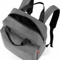 Top 10 ✨ Flash-uitverkoop 🛒 Reisenthel Allday 🎒 🎒 Backpack M Rugzak - 15L - Twist Silver Grijs 😍 🔥 -Tassen-Dames Verkoop 550x663 1