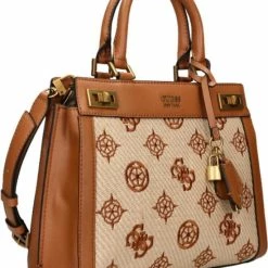 Top 10 ✔️ Hete verkoop 🛒 Guess Medium Schoudertas / Crossbody Tas Dames - Leer - Katey - - Print 🎁 ✨ -Tassen-Dames Verkoop 550x663 3