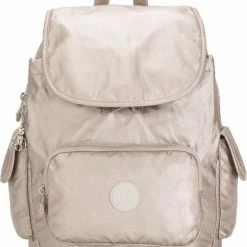 Begroting 🔔 Uitgang 😉 Kipling City Pack S Dames Rugzak - 13 Liter - Metallic Glow 🛒 🔥