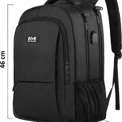 Kopen 🥰 Beste recensies van ❤️ Navy Madden Rugzak Met USB Poort 28L - Zwart - Luxe Laptop Rugtas 15.6 Inch Met Laptopvak - Heren - Dames - Jongens - Meisje - Waterafstotend - Rugzakken 😉 💯 -Tassen-Dames Verkoop 550x674