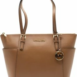 Coupon 🥰 Goedkoop 🌟 Michael Kors JetSet Schoudertas - Bruin 🌟 ❤️ -Tassen-Dames Verkoop 550x676 2