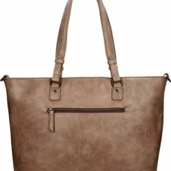 Hete verkoop 🎁 Uitgang 👍 Enrico Benetti Caen 66625 Shopper / Laptoptas Met Tabletvak En 15" Laptopvak - Licht Taupe 🔥 🤩 -Tassen-Dames Verkoop 550x679 1