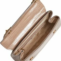 Promo 😍 Flash-uitverkoop 🌟 Guess Katey Croc Flap Shoulder Dames Crossbodybag - Beige 👏 🧨 -Tassen-Dames Verkoop 550x680 8