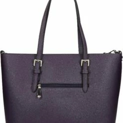 Korting 🔥 Top 10 🤩 Flora & Co Grote Schoudertas / Crossbody Tas Dames - Saffiano - Paars 🔔 🌟 -Tassen-Dames Verkoop 550x690 5