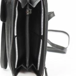 Hete verkoop 🔥 Gloednieuw 😍 Bear Design Zoey Leren Telefoontasje - Zwart 🔥 😍 -Tassen-Dames Verkoop 550x693