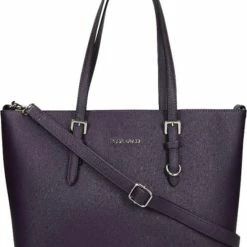 Korting π₯ Top 10 π€© Flora & Co Grote Schoudertas / Crossbody Tas Dames - Saffiano - Paars π π