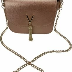 Top 10 🛒 Promo 🔔 Valentino Bags Divina Dames Schoudertas - Roze Goud 🥰 ❤️ -Tassen-Dames Verkoop 550x696