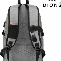 Beste Verkoop 😍 Korting 🤩 DION3 - Rugzak Met 15.6 Inch Laptop Vak - 25.6 L - Met USB - Grijs 🧨 ⭐ -Tassen-Dames Verkoop 550x698 6