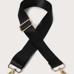 Promo π Begroting π TheFATstrap Bag Strap - Bagstrap - Tassenriem - Schouderband - Verstelbaar - Zwarte Band - Gouden Gesp β€οΈ β€οΈ