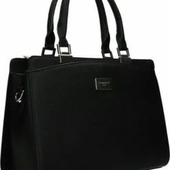 Goedkoop 🥰 Flash-uitverkoop 🔔 Flora & Co Schoudertas Saffiano - Zwart 🛒 🎉 -Tassen-Dames Verkoop 550x701 2