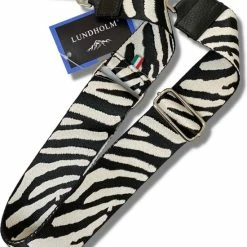 Flash-uitverkoop 👏 Korting 🎉 Lundholm Tassenriem Zwart Wit Zebra Design - Hoge Kwaliteit Extra Stevig - Bag Strap Tassenriem - Tas Strap - Tassen Hengsel Met Echt Leer - Schouderband Voor Tas - Cadeau Voor Vriendin | Lundholm Mydland Serie 👍 🎉