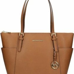 Coupon 🥰 Goedkoop 🌟 Michael Kors JetSet Schoudertas - Bruin 🌟 ❤️ -Tassen-Dames Verkoop 550x702 3