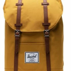 Hete verkoop ✔️ Korting 😉 Herschel Retreat - Harvest Gold / Rugzak Met 15" Fleece Gevoerd Laptopvak - 19.5L Opbergruimte - Magnetische Sluiting / Met Levenslange Fabrieksgarantie / Limited Lifetime Warranty / Geel 🧨 👍