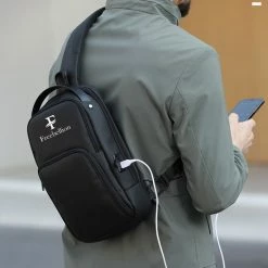 Goedkoop 👍 Beste Verkoop ⭐ Freebellion Ash Crossbody Tas - Schoudertas Heren - Slingbag - Top Kwaliteit - Zwart - 6 Liter 👍 👍 -Tassen-Dames Verkoop 550x710 5