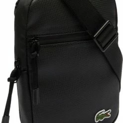 Gloednieuw 🔔 Kopen 😀 Lacoste Crossbody Bag 🧥 🧥 Coated Canvas Black 🧨 😍 -Tassen-Dames Verkoop 550x717 10