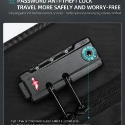 Begroting 🔔 Beste recensies van 🎁 FENRUIEN Bange Rugtas - 15,6 Inch - Laptop Rugzak - USB-aansluiting - TSA Slot - Waterafstotend - Zwart - Incl. Smart Thermosfles 🔔 😍 -Tassen-Dames Verkoop 550x720 1