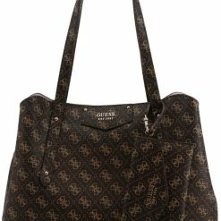 Korting ✨ Flash-uitverkoop 🌟 Guess Medium Schoudertas / Crossbody Tas Dames - Eco Brenton - Bruin 🎁 ⌛ -Tassen-Dames Verkoop 550x728 5
