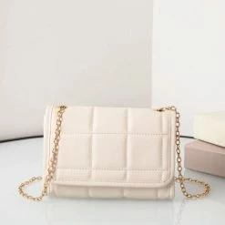 Nieuw 👏 Korting 🎉 Dionnes Tas Dames Crossbody Beige ❤️ 😀